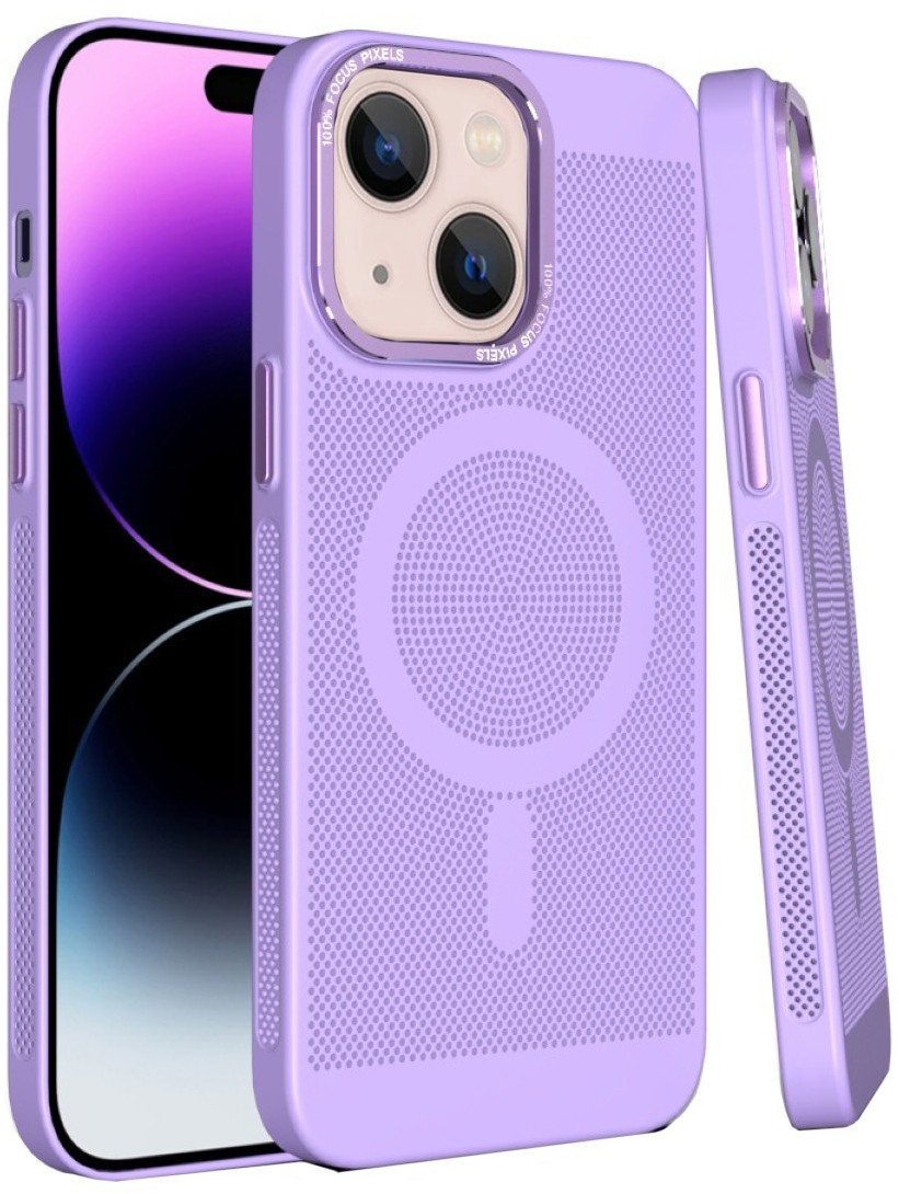 Etui Magnetyczne SUPERO DOTMagsafe do iPhone 15 Plus, Fioletowe