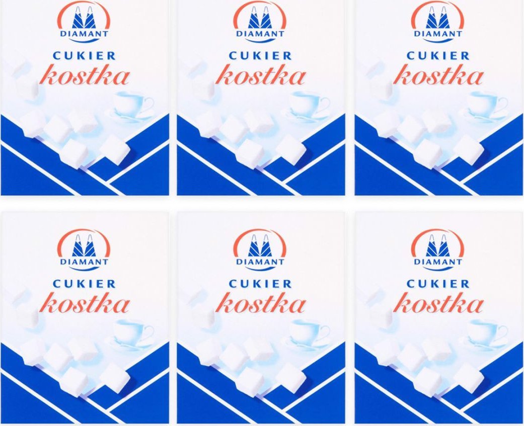 Diamant Diamant Cukier kostka 500 g x 6 sztuk