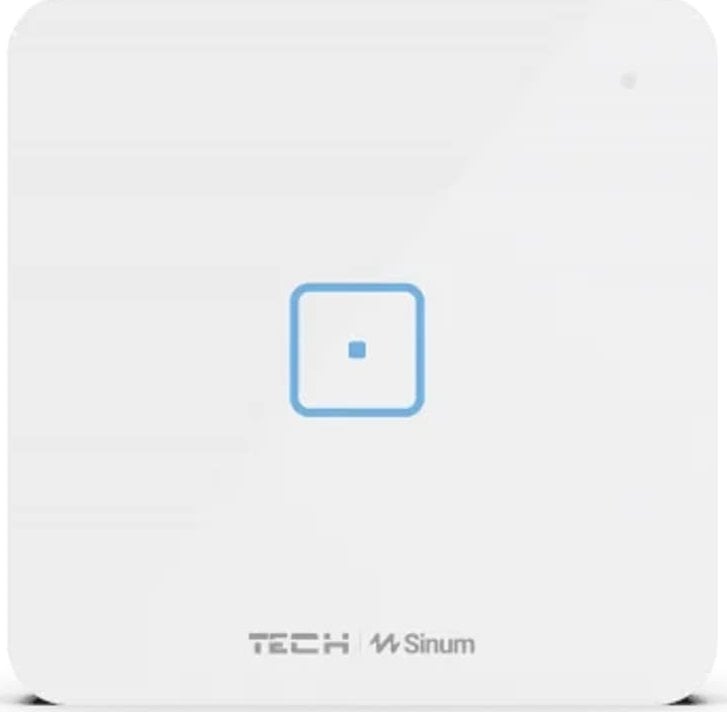 TECH Sterowniki Bezprzewodowy włącznik jednopolowy biały WS-01 Tech Sterowniki