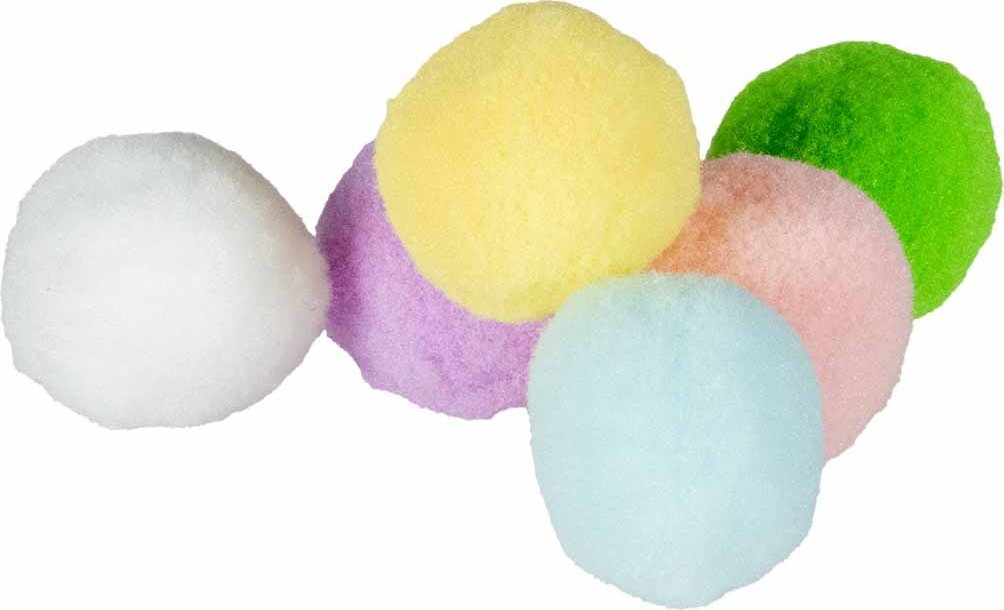 DUVO+ ZAB. KOT PIŁECZKA PLUSZOWA 1.5cm 6sz/op 15423