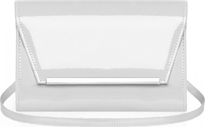 Solome JASNO SZARA KOPERTÓWKA TOREBKA DAMSKA SOLOME M10 LAKIER