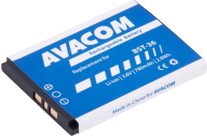 Bateria Avacom do telefonu komórkowego Sony Ericsson J300, W200 Li-Ion 3,7V 780mAh (GSSE-J300-S780)