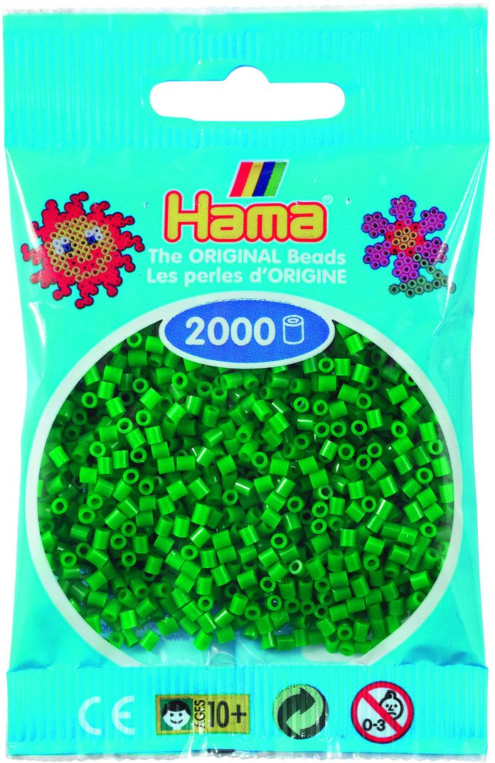 Hama mini beads 2000 pcs. green