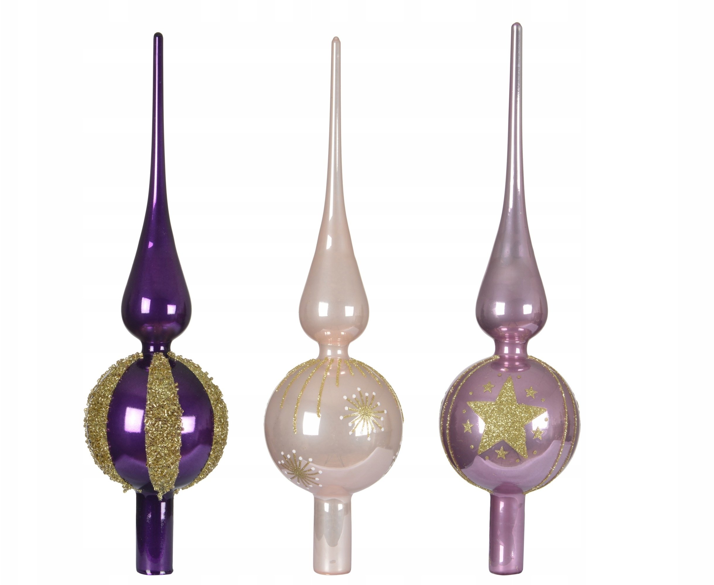 Kaemingk duży szklany czubek choinkowy 32,5 cm 1szt