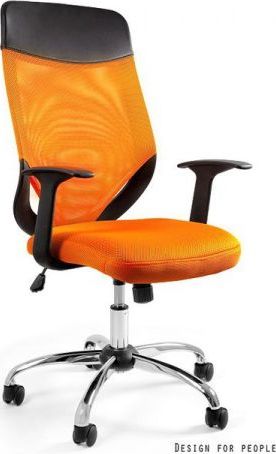 Krzesło biurowe Unique Mobi Plus Pomarańczowe