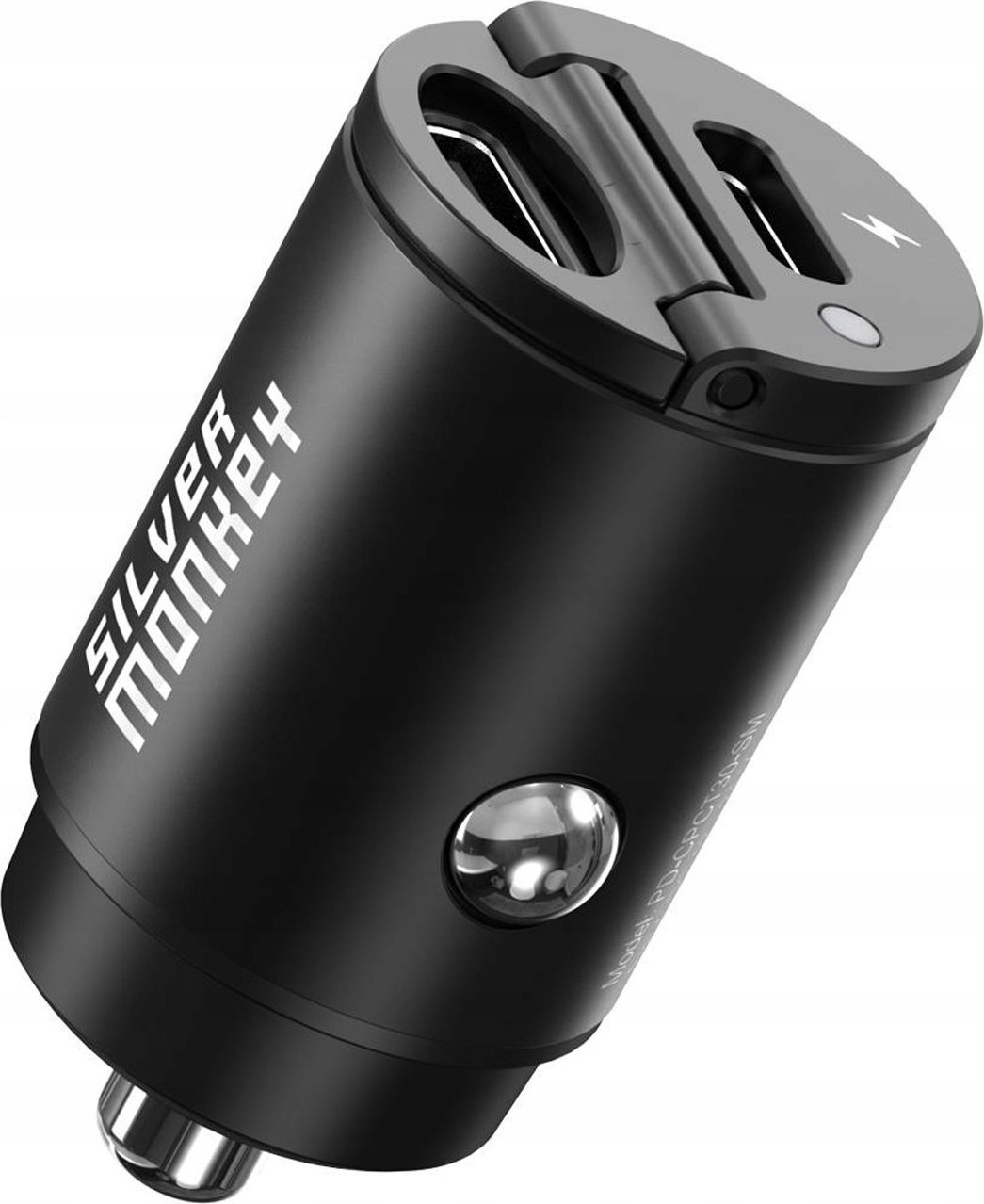 Ładowarka Silver Monkey Ładowarka samochodowa Silver Monkey PD-CPCT30-SM 30W 1x USB-C PD - czarna