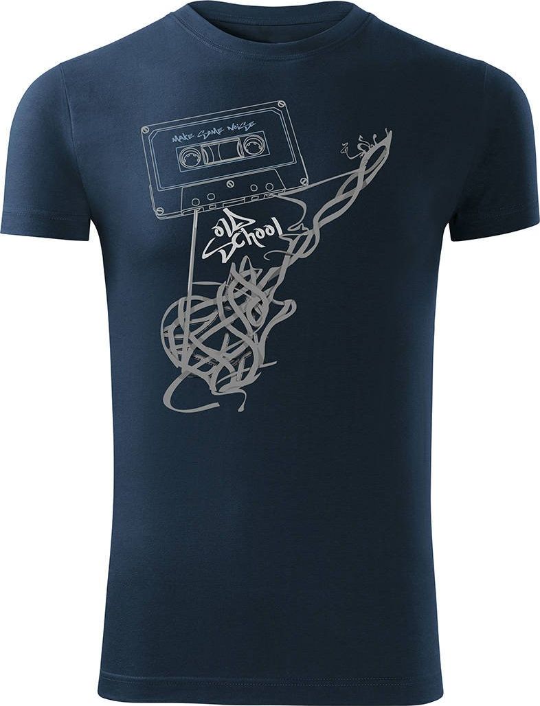 Topslang Koszulka dla gitarzysty męska granatowa SLIM XXL