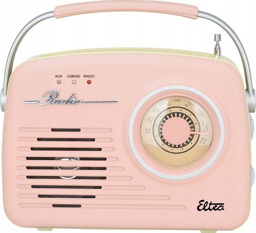 Radio Eltra Radio LUIZA RETRO SP-11 MP3 USB SD Różowe