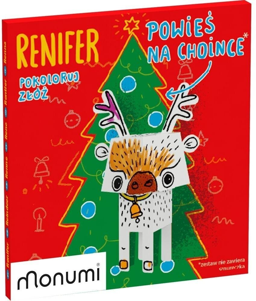 Zawieszka Cubehead Christmas Mini. Renifer