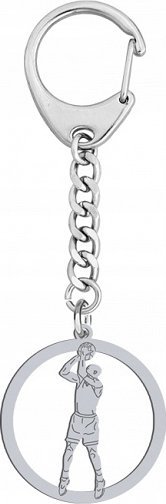 Radziszewska Jewellery Brelok Koszykówka srebro GRAWER GRATIS