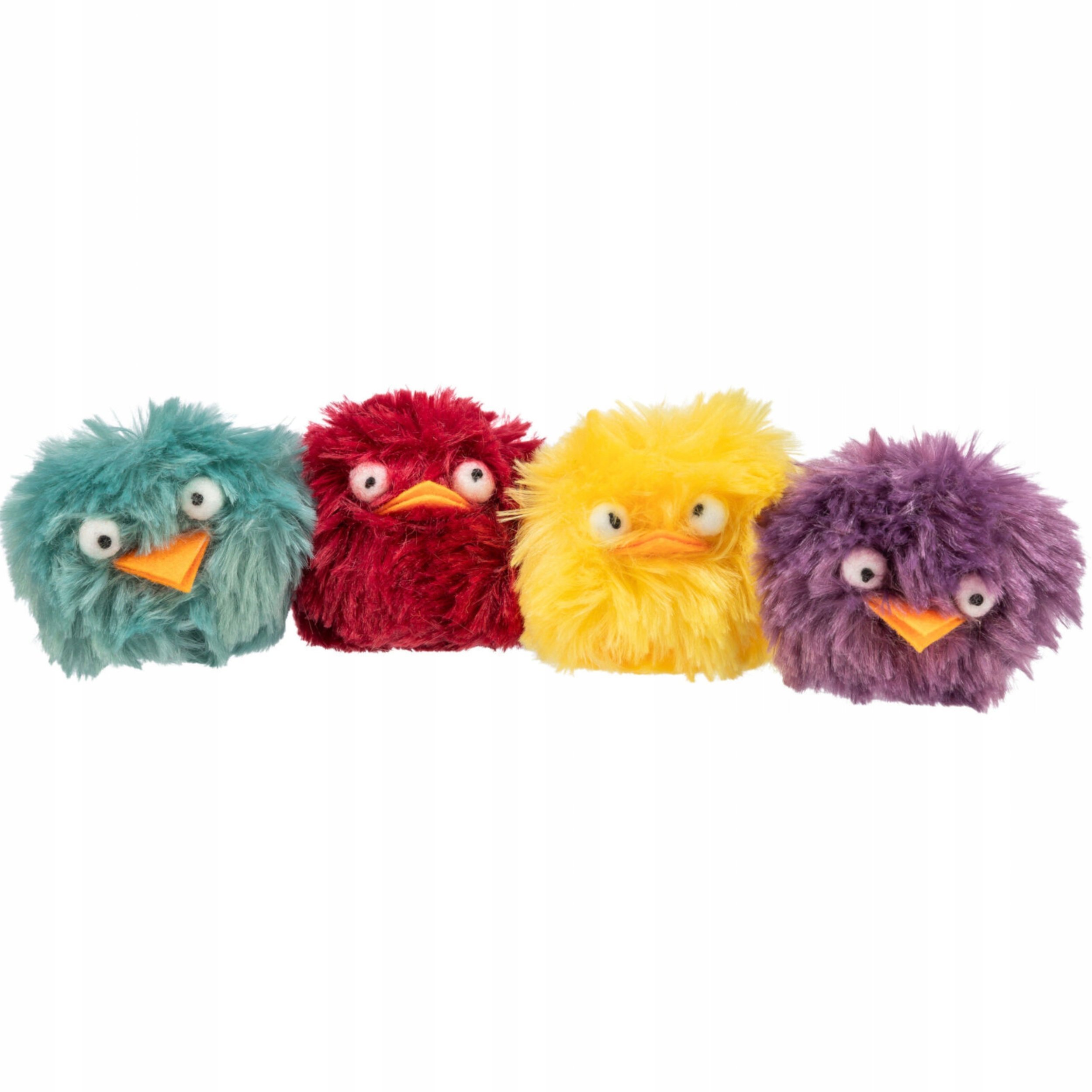 Pi�ki szeleszcz�ce, zabawka, dla kota, plusz, 6cm, 18szt/OPAK