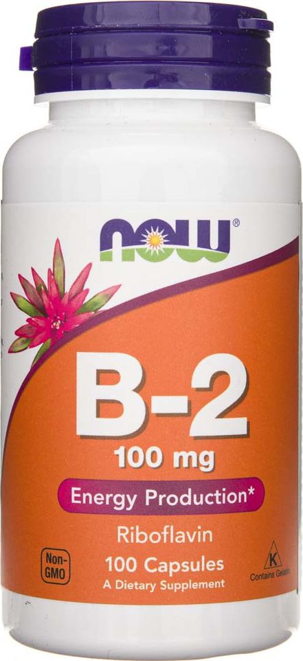 NOW Foods Now Foods Witamina B2 (ryboflawina) 100 mg - 100 kapsułek