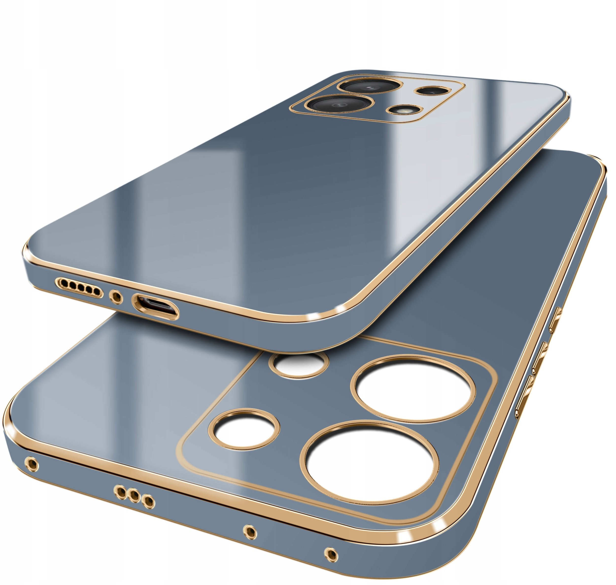 Etui do Xiaomi Redmi Note 13 Pro 4G GOLD GLAMOUR + Szkło OCHRONNE 9H