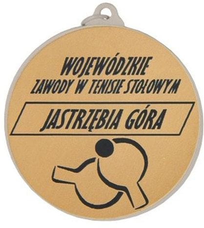 Victoria Sport Medal metalowy z grawerowaniem na laminacie