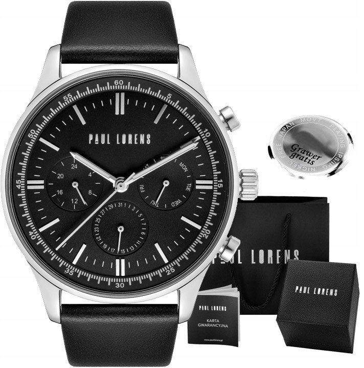 Zegarek męski Paul Lorens FABER-1A1 Z GRAWEREM