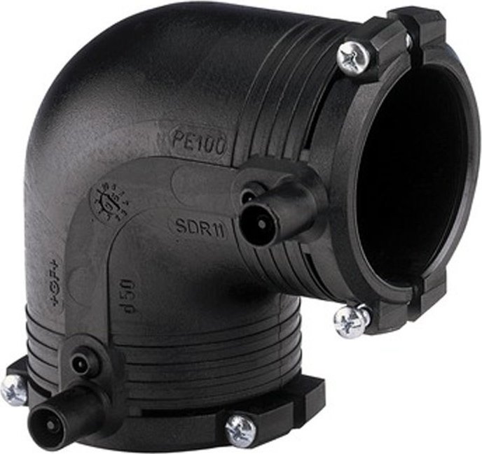 Georg Fischer Kolano elektrooporowe 90ST. DN63 PE100, SDR11, PN10 gaz/PN16 woda