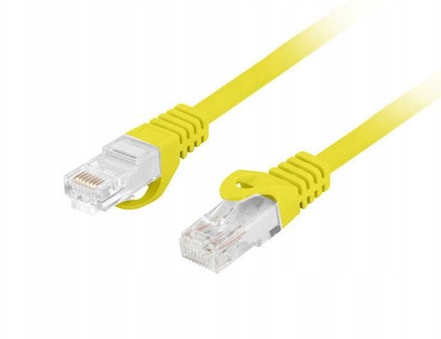PATCHCORD KAT.6 UTP LSZH CU 20M ŻÓŁTY FLUKE PASSED LANBERG