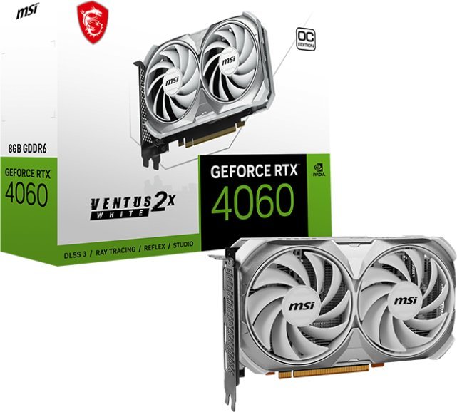 Karta graficzna MSI GeForce RTX 4060 Ventus 2X White OC 8GB GDDR6