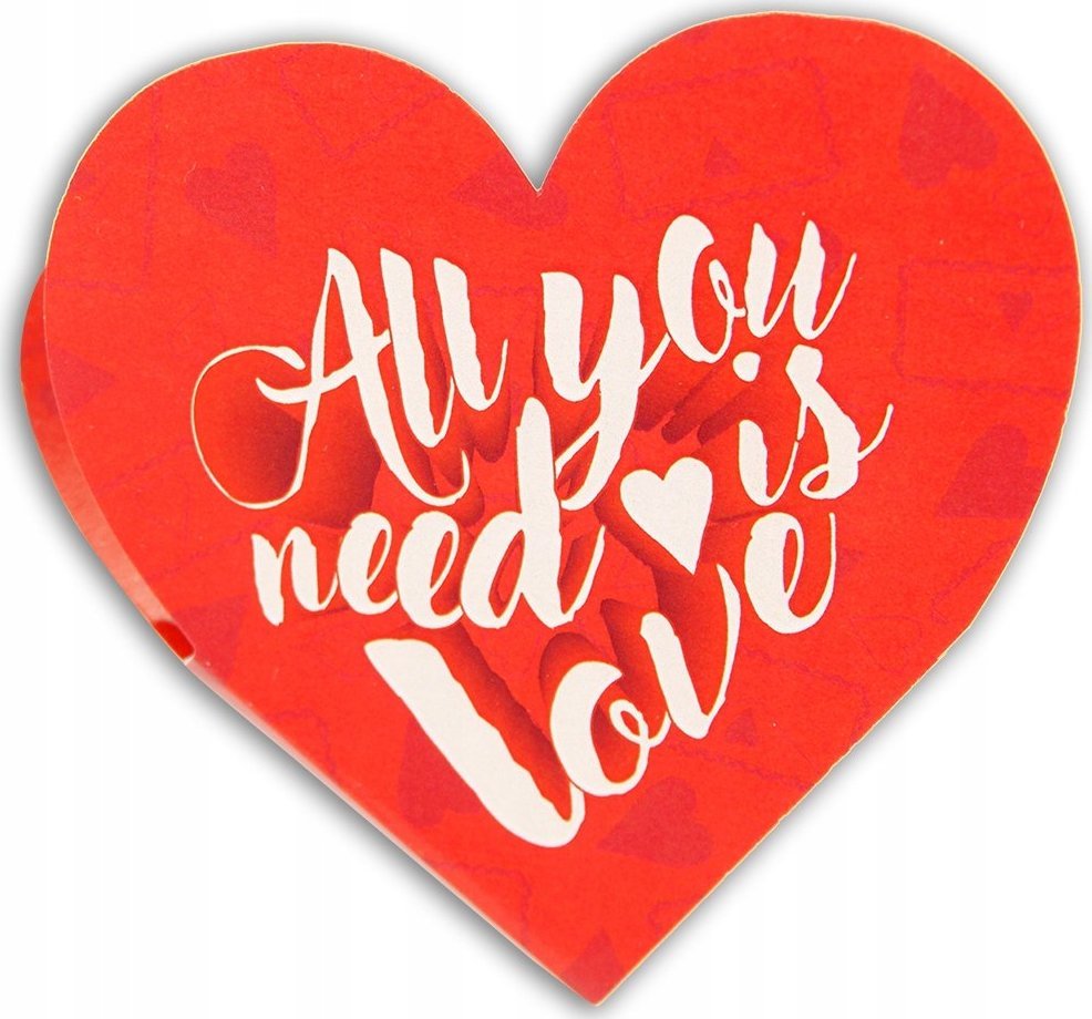 Wołoszyn KSIĄŻECZKI Z ZAPAŁKAMI SERCEALL YOU NEED IS LOVE