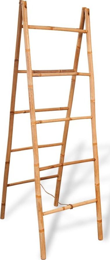 Elior Drewniany wieszak na ręczniki typu drabinka - Egzo 4X