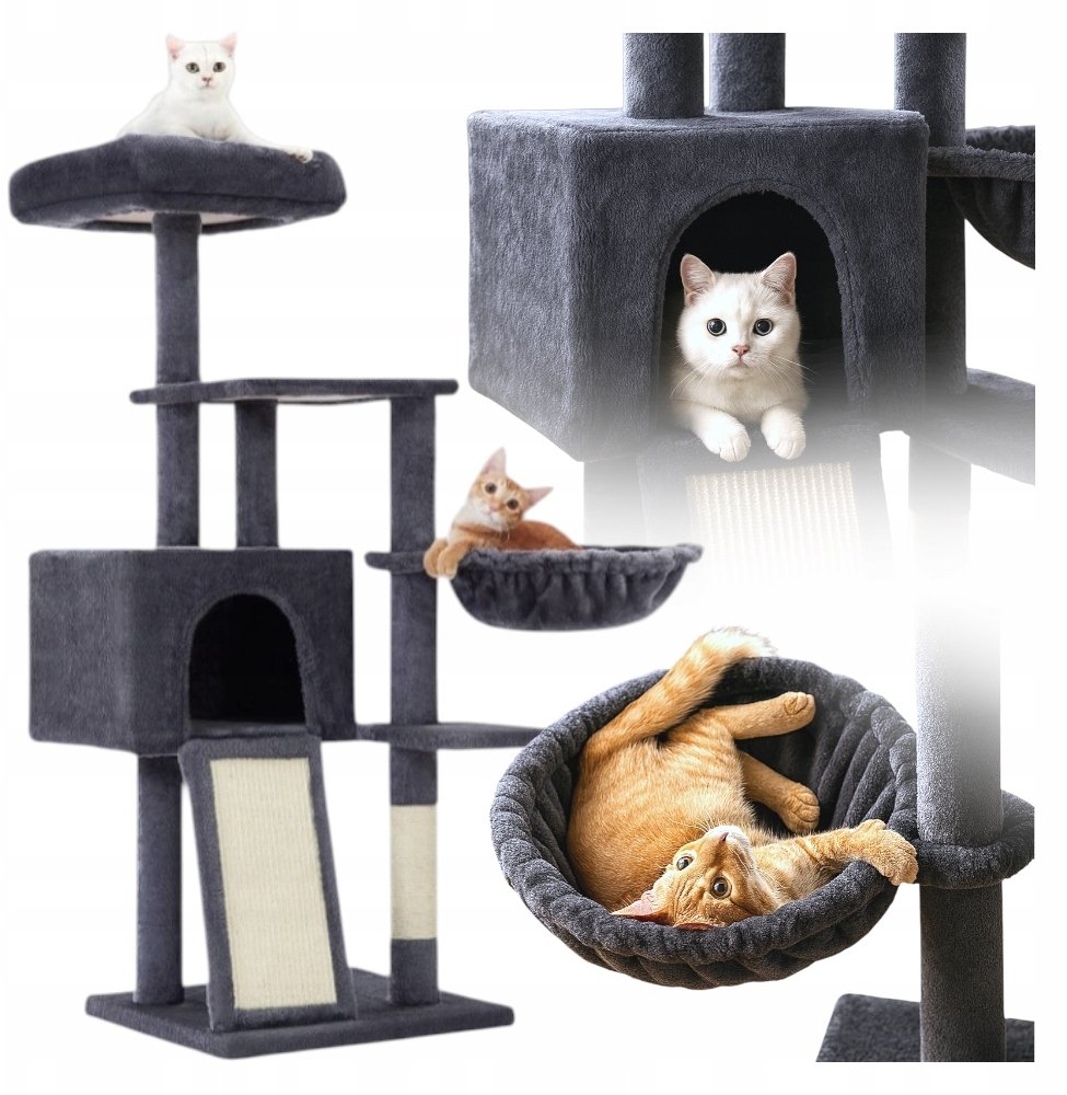 DRAPAK DLA KOTA DUŻY 5 POZIOMÓW 135CM KANZA