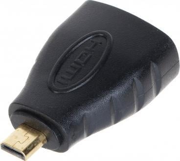 Adapter AV HDMI Micro - HDMI czarny (HDMI-W-MICRO/HDMI-G)