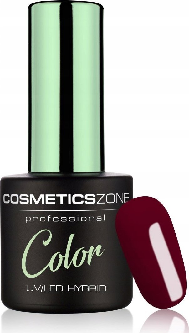 Cosmetics Zone Lakier hybrydowy hipoalergiczny bordowy 7ml - Sour Cherry 053
