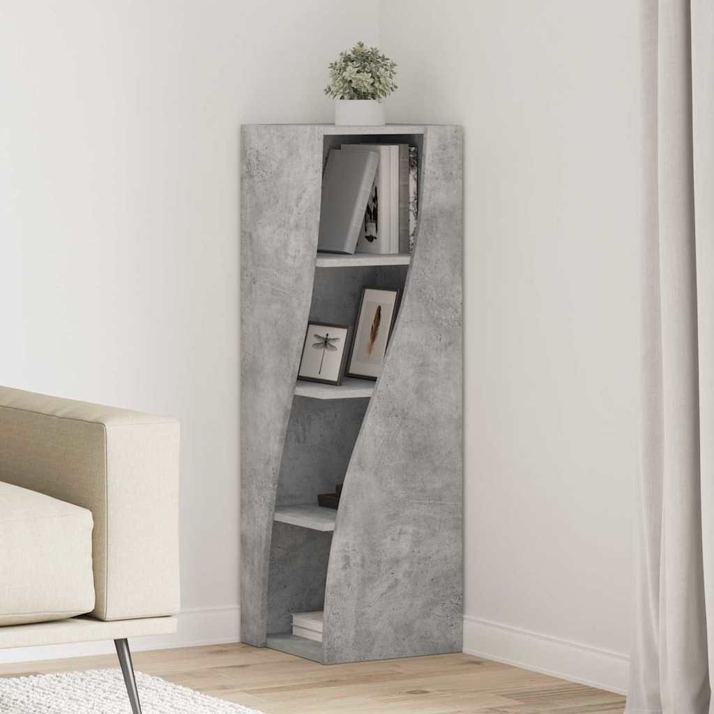 vidaXL Szafka narożna Biały 32x32x102cm Materiał z drewna