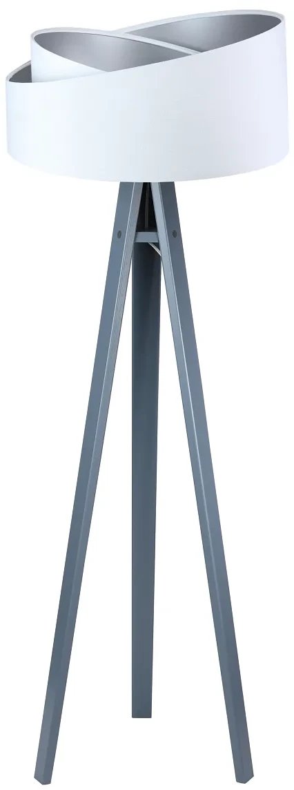 Lampa stojąca GEMSTONE biała/srebrna/szara BPS KONCEPT