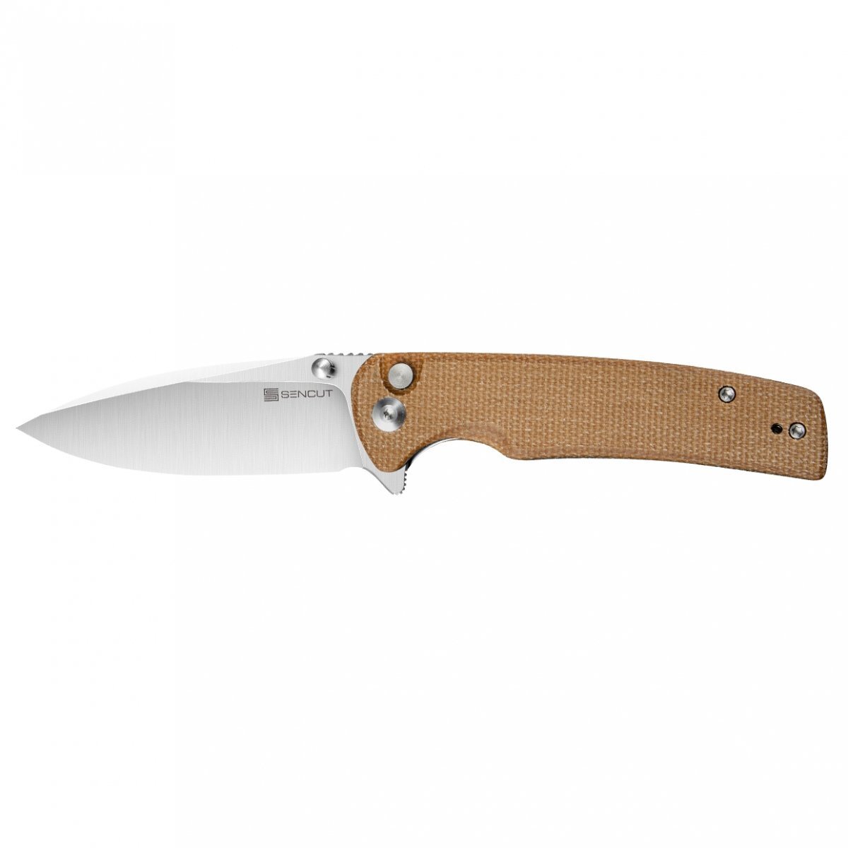 Sencut by We Knife Nóż składany Sachse S21007-3 brown micarta
