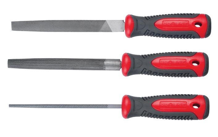 Pro-Line Pilniki ślusarskie 200mm zestaw 3szt. 32255