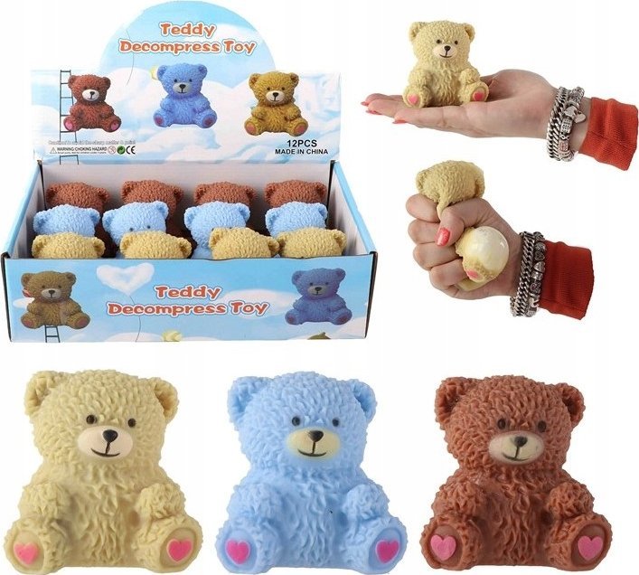 Bear Misiek wyciskany Squeeze me Gniotek 8cm