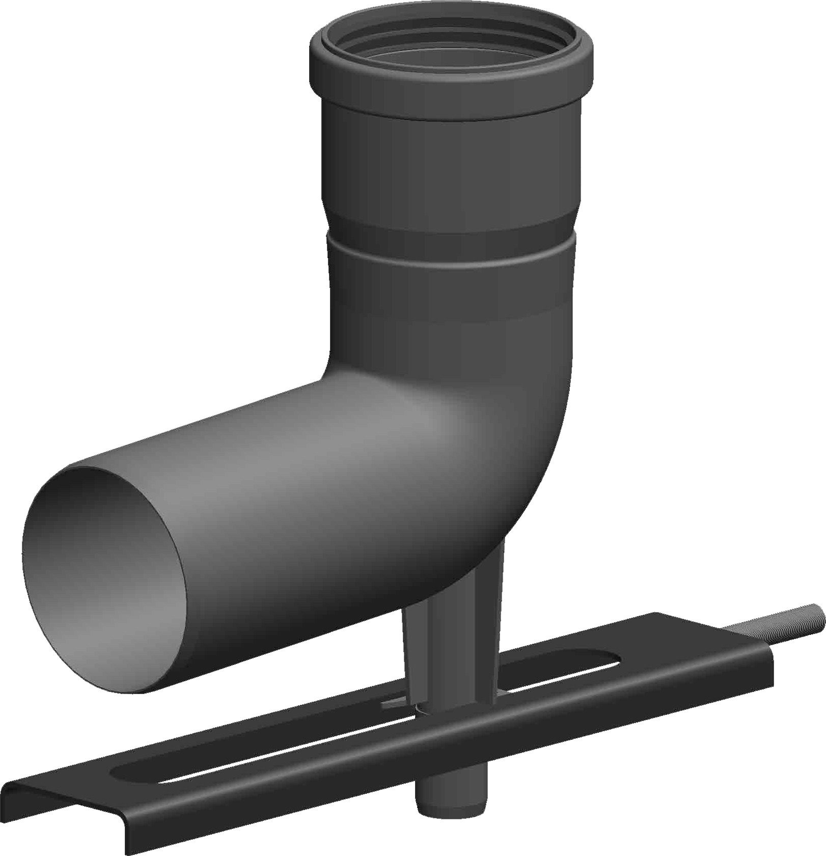 Concept Kolano spalinowe z podporą i szyną mocującą 60 PP (F90506060)