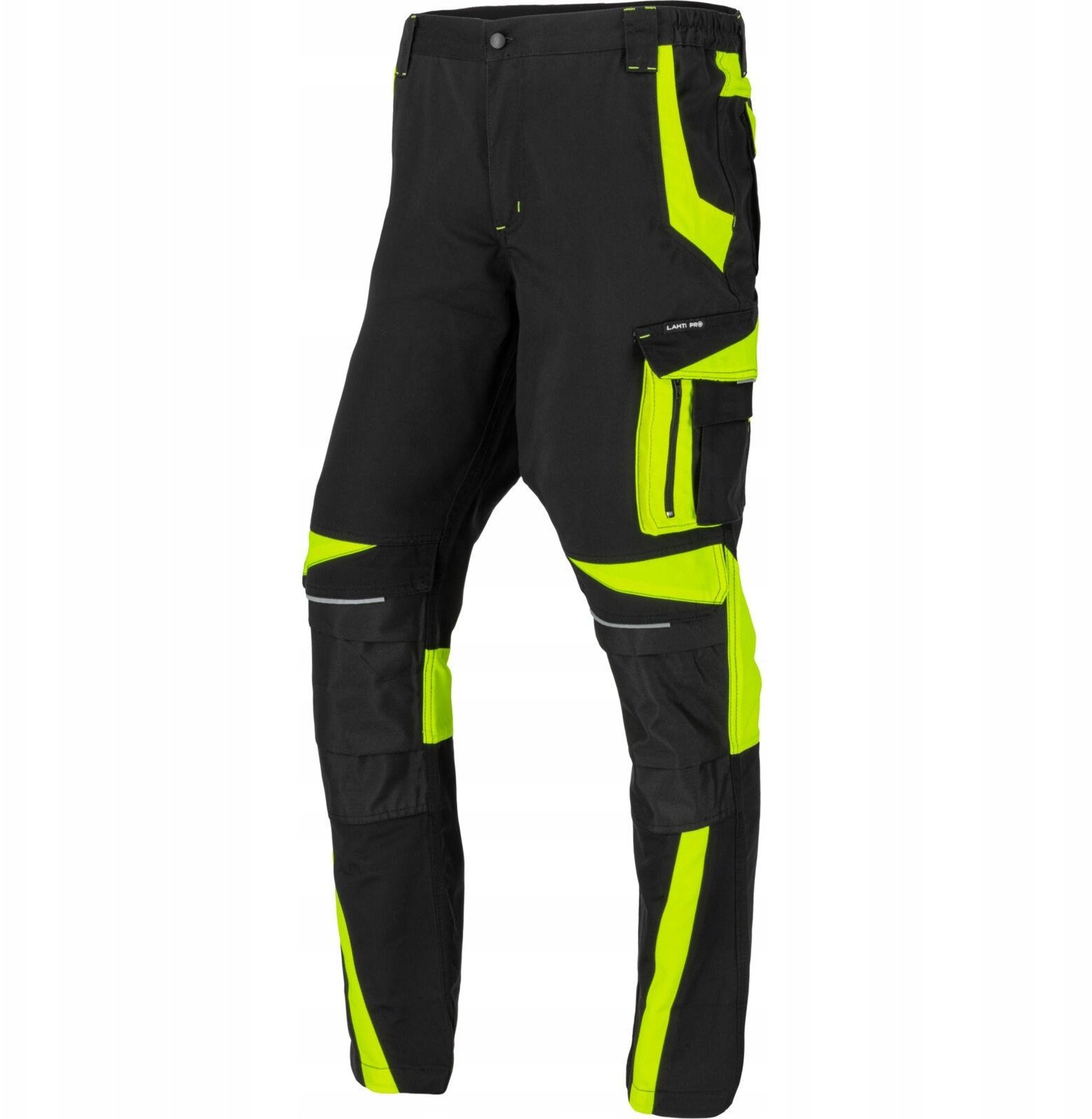 Spodnie czarno-żółte, "xl", ce, lahti