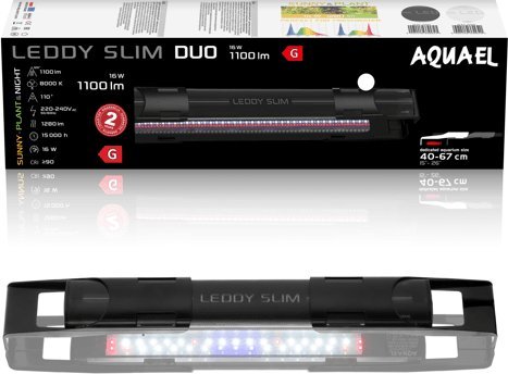 Aquael AQUAEL Leddy SlimDuo 16W Sunny Plant&Night czarne