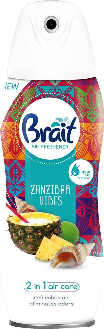 Brait Brait 2in1 air care suchy odświeżacz powietrza zanzibar vibes (essential oils) 300ml