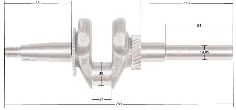 Wał Korbowy Loncin G200F(D) Lc168F-2 80 Mm Część Oryginalna 130290788-0001