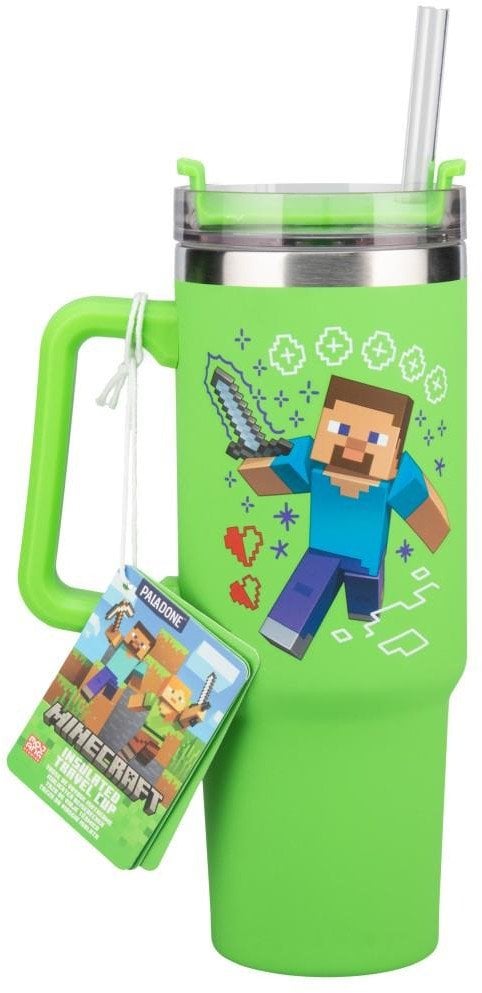 PALADONE Minecraft Kubek ze słomką - Steve (900 ml)