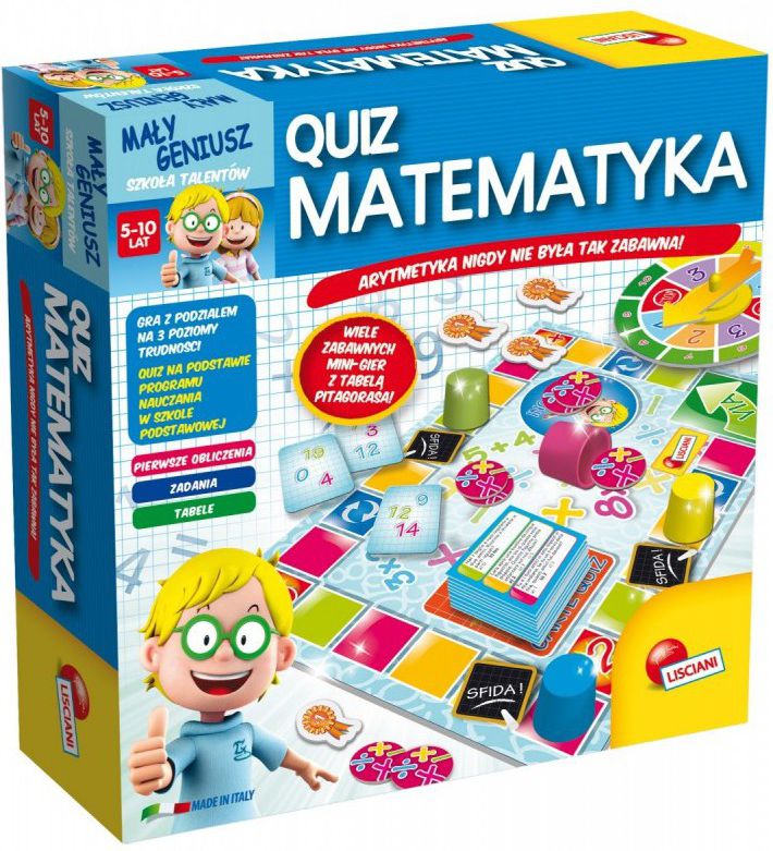 Lisciani Mały Geniusz, Quiz - matematyka - P54381