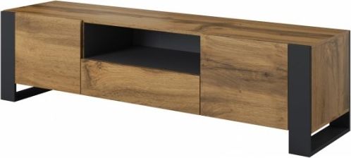 Cama Meble Szafka Rtv Wood 180/44/48 dąb wotan+antracyt