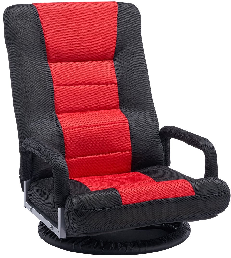 Krzesło Podłogowe z Regulowanym Podłokietnikiem Obrotowe 360