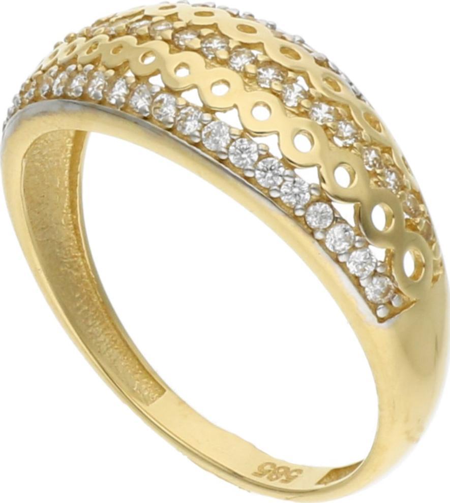 Rosanto Ponadczasowy złoty pierścionek z cyrkonią roz. 14 585 14k