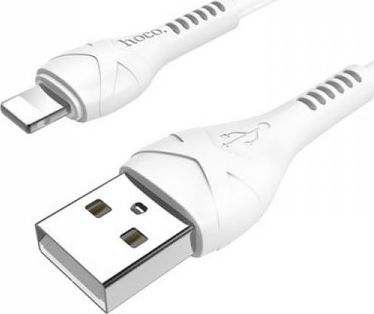 Kabel USB Hoco USB-A - Lightning Biały (6931474710499)