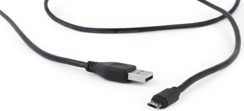 Kabel USB Gembird USB-A - 2 m Czarny (CCB-USB2-AMmDM-6)