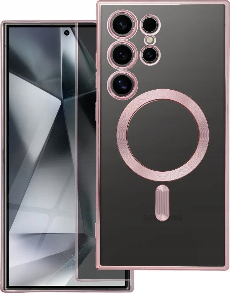 Futerał ELECTRO MAG COVER kompatybilny z MagSafe do SAMSUNG A36 złoty róż