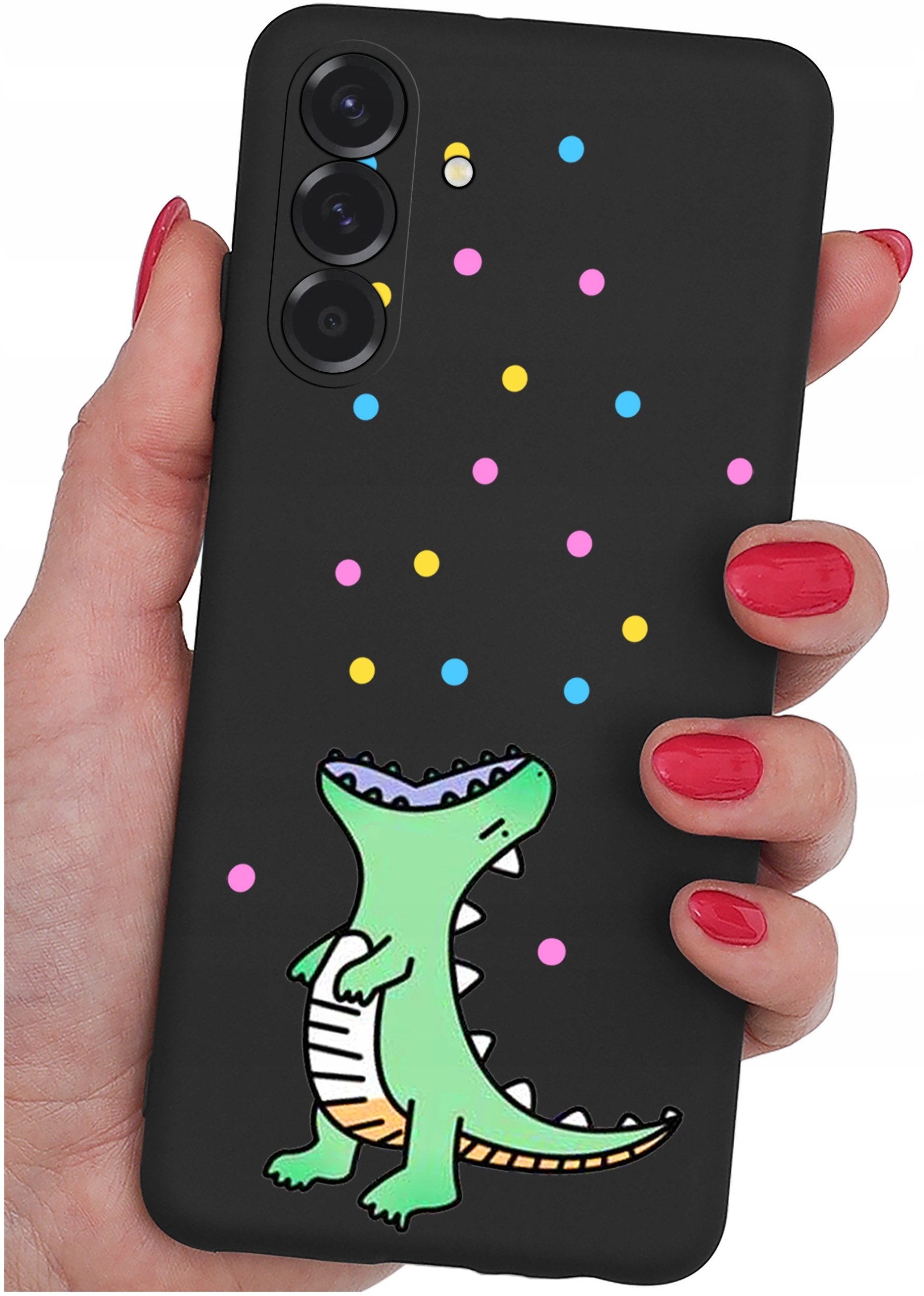 krainaGSM ETUI do Samsung A36 5G | wzory | SILIKONOWE MATT CASE + SZKŁO 9H