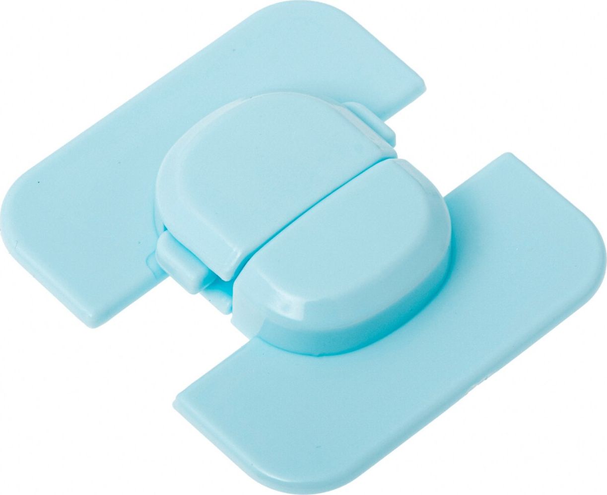 Ikonka Zabezpieczenie narożne blokada do szafek lodówki niebieski