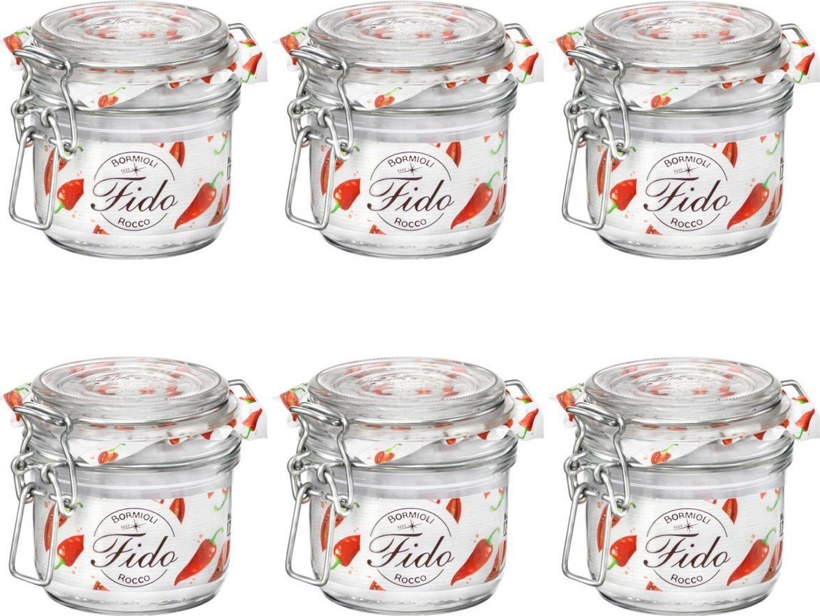 Bormioli Rocco 6x Słoik Bormioli Rocco Fido 200 ml