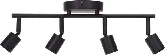 Lampa wisząca Aigostar Poczwórny żyrandol czarny 4xGU19 Poczwórny reflektor czarny bez źródła światła