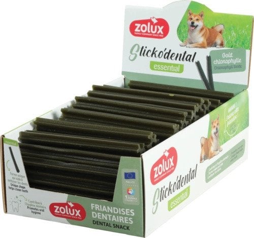 ZOLUX Przysmak dentystyczny dla psa STICKODENTAL M chlorofil 12cm 80szt